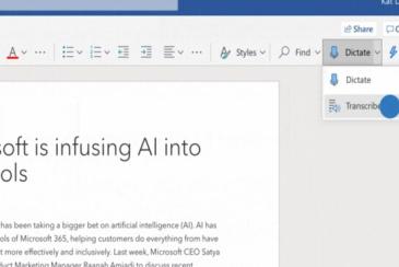Microsoft introduces Transcribe feature in Word for web users with Office 365 subscription